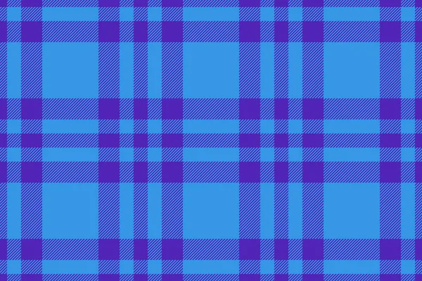 Seamless Check Plaid Tartan Pattern Fabric Vector Textile Texture Background — Stock Vector
