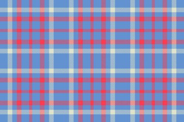 Kumaş kumaş desenli. Ekose kumaş taşıyıcısı. Arkaplan denetimi mavi ve açık renklerde pürüzsüz desen.