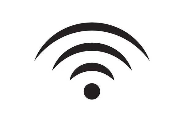 Symbol Signal Connection Vector Wireless Internet Technology Sign Wifi Network — Vettoriale Stock