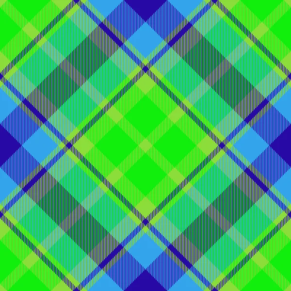 Plaid Check Fabric Seamless Textile Background Vector Texture Pattern Tartan — Stock Vector