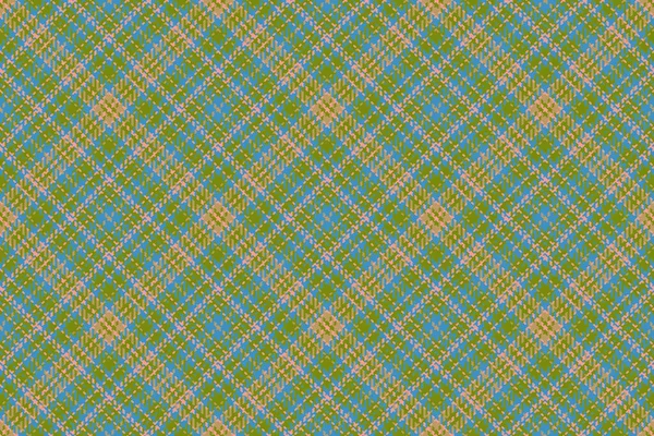 Pattern Check Texture Textile Fabric Vector Tartan Seamless Background Plaid — Stock Vector