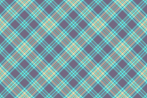 Fabric Seamless Textile Texture Check Plaid Background Tartan Pattern Vector — Stock Vector