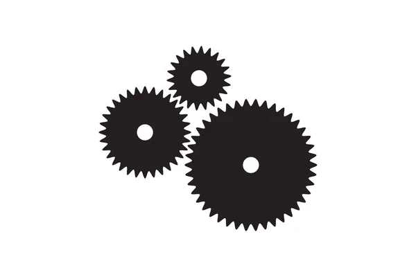 Inställning Ikon Vektor Med Arbete Kugghjul Element Cogweel Mekanism Symbol — Stock vektor