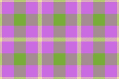 Tartan desenli arka plan. Kusursuz dokuyu kontrol et. Sarı ve pembe renkli kumaş tekstil ekose vektörü.