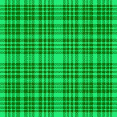 Arka plan kusursuz vektör. Ekose kumaş. Kalıp tartan kumaş denetimi yeşil renkte.