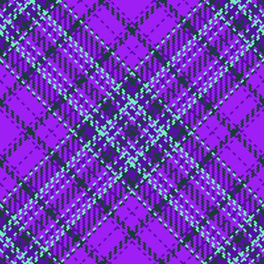 Kumaş kontrolü. Örüntü vektör arka planı. Tekstil ekose ekoseli, yeşil ve koyu renklerde..