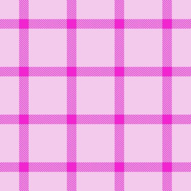 Kusursuz ekose desenli. Tekstil kumaş vektörü. Açık ve pembe renkli desen arka plan ekoseli denetimi.