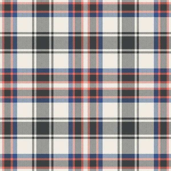 Plaid Seamless Pattern Check Fabric Texture Vector Textile Print Design — Stock Vector