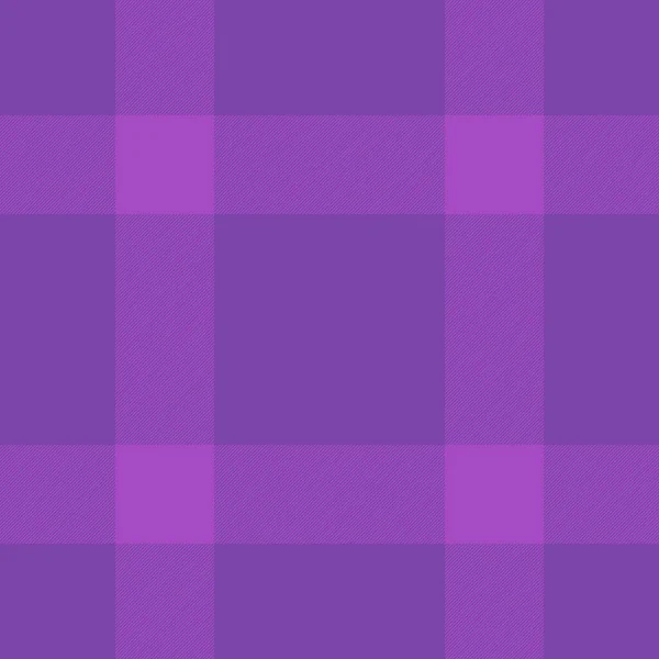 パターンファブリックベクトル テクスチャタータンの背景 紫とピンクの色でシームレスチェックを再生繊維 — ストックベクタ