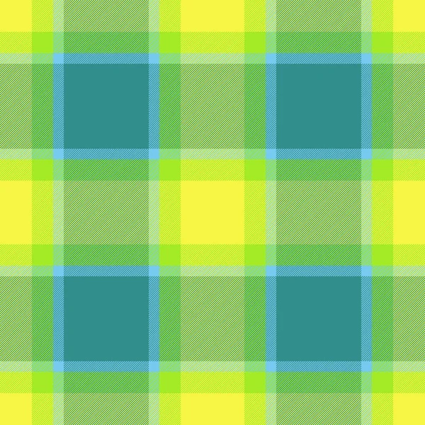 Seamless Textile Background Check Vector Fabric Pattern Tartan Texture Plaid — Stock Vector