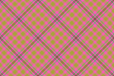 Tartan sabıka kaydı. Doku desenli ekose. Vektör kumaş turuncu ve yeşil renklerde pürüzsüz.
