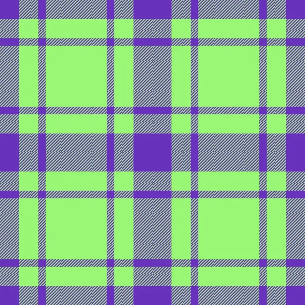 Plaid Tartan Texture Seamless Vector Textile Pattern Check Background Fabric — Stock Vector