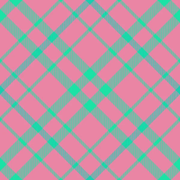タータン生地の質感 シームレスなパターンの背景 赤と緑の色で再生されるテキスタイルベクトルをチェック — ストックベクタ