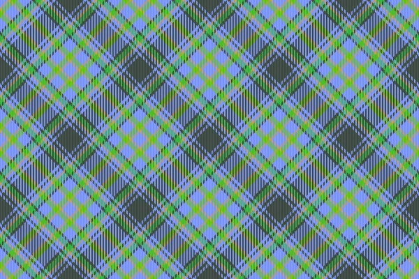 Background Tartan Check Textile Pattern Plaid Vector Texture Seamless Fabric — Stock Vector