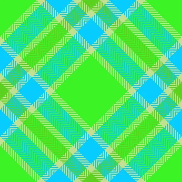 Seamless Textile Plaid Check Pattern Texture Vector Fabric Tartan Background — Stock Vector