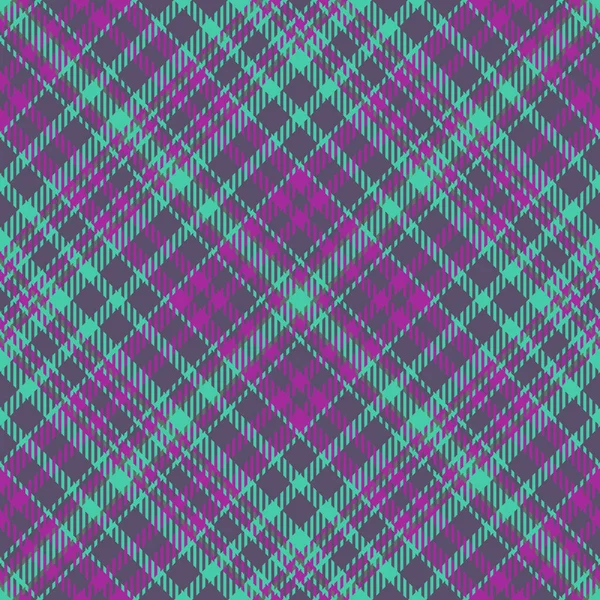 Texture Fabric Background Textile Tartan Vector Plaid Check Seamless Pattern — Stock Vector