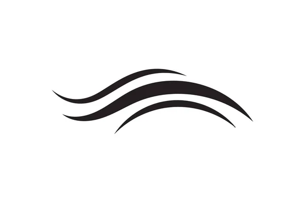 Havsikonen Våg Illustration Vektor Design Ocean Logo Grafiskt Element Aqua — Stock vektor