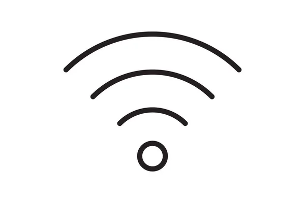 Symbol Signal Connection Vector Wireless Internet Technology Sign Wifi Network — Vetor de Stock