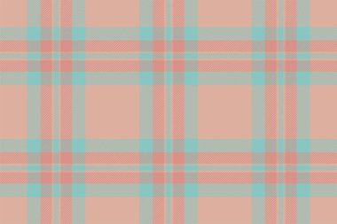 Ekose arka plan, pürüzsüz pembe deseni kontrol et. Tekstil baskısı için vektör kumaş dokusu, ambalaj kağıdı, hediye kartı, duvar kağıdı düz tasarım.