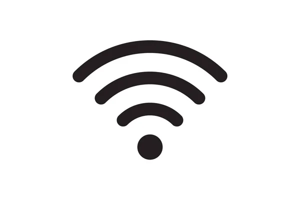 Symbool Signaal Verbinding Vector Draadloos Internet Technologie Teken Wifi Netwerk — Stockvector