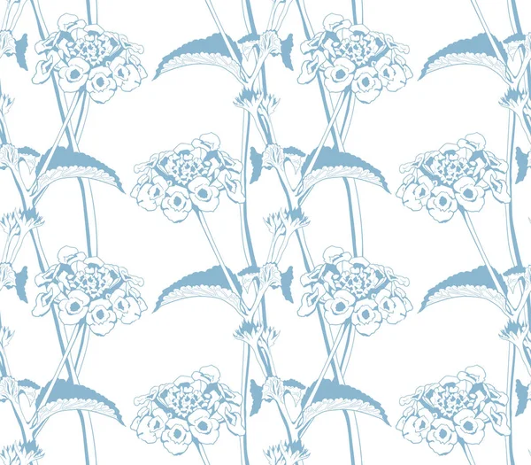 Laubmuster Der Blattpflanze Für Textile Gestaltung Florale Kunst Für Tapeten — Stockvektor