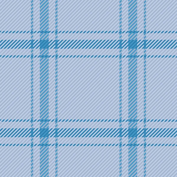 再生ファブリックベクトル 繊維質タータン 背景光と青の色でシームレスなパターンをチェック — ストックベクタ