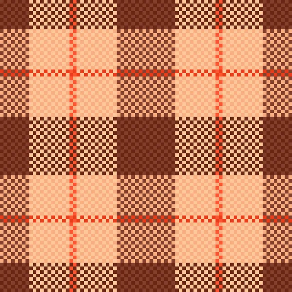 Seamless Fabric Pattern Textile Background Plaid Vector Texture Tartan Check — Stock Vector