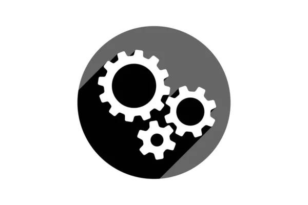 Setting Icon Vector Work Cog Gear Element Cogweel Mechanism Symbol — Stock Vector