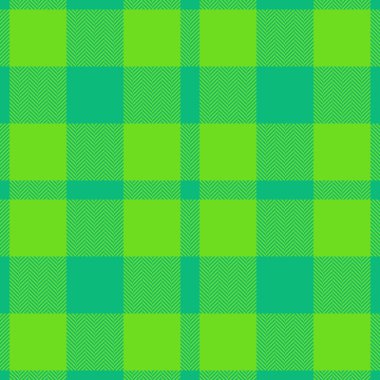 Doku yapısını kontrol et. Ekose kumaş. Yeşil renklerde kumaş tartan pürüzsüz vektör.
