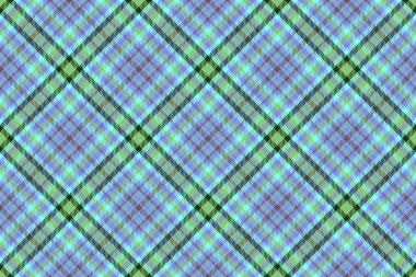 Kusursuz ekose desenli. Ekose kontrol vektörü. Tekstil arkaplan dokusu koyu ve yeşil renklerde.