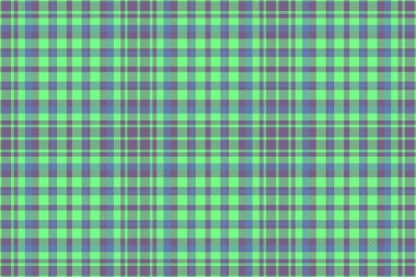 Tartan vektör kontrolü. Kumaş arkaplan dokusu. Mavi ve yeşil renklerde kusursuz tekstil desenli ekose..