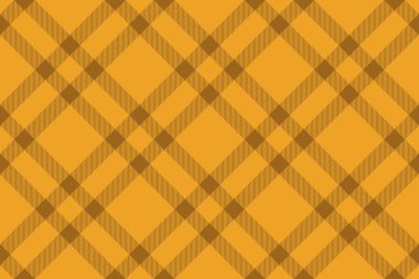 Kalıplı ekose desen. Kusursuz arka plan vektörü. Turuncu renkli tekstil kumaşını kontrol et.