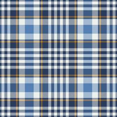 Mavi desenli ekose desenli. Kumaş dokusunu kontrol et. Vektör tekstil baskı tasarımı.