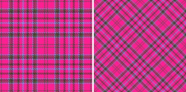 Kusursuz doku vektörü. Ekose kumaş arka planı. Kumaş tartan desenini kümede kontrol et.