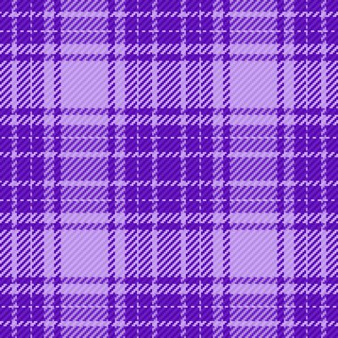 Geçmişini araştır. Vektör dikişsiz tartan. Mor renkli kumaş desenli ekose kumaş.
