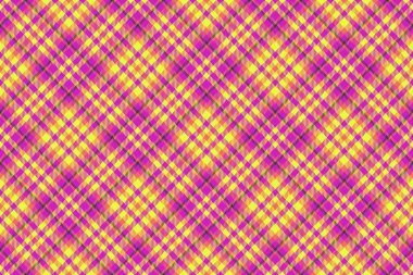 Ekose desenli arka plan. Tekstil tartan vektörü. Koyu ve pembe renklerde pürüzsüz kumaş yapısını kontrol et.
