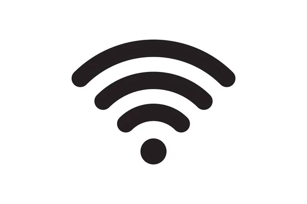 Symbol Signal Connection Vector Wireless Internet Technology Sign Wifi Network — Archivo Imágenes Vectoriales