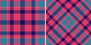 Kusursuz kontrol vektörü. Ekose kumaş. Tartan tekstil şablonu sette.