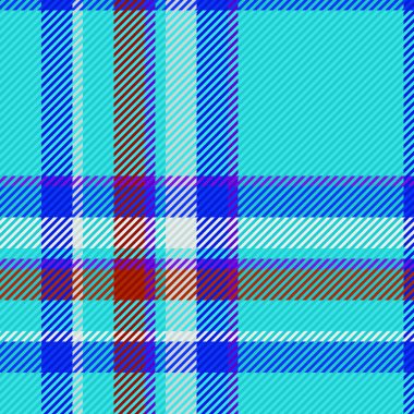 Vektör tekstil arka planı. Tartan ekose desenli. Kırmızı ve beyaz renklerde kusursuz desen denetimi.