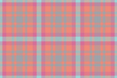 Ekose arka plan, pürüzsüz pembe deseni kontrol et. Tekstil baskısı için vektör kumaş dokusu, ambalaj kağıdı, hediye kartı, duvar kağıdı düz tasarım.