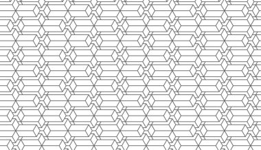 Geometrik desen kusursuz. Web arkaplanı veya kağıt baskı için modaya uygun tasarım vektör arka planı. Döşeme dokusu.