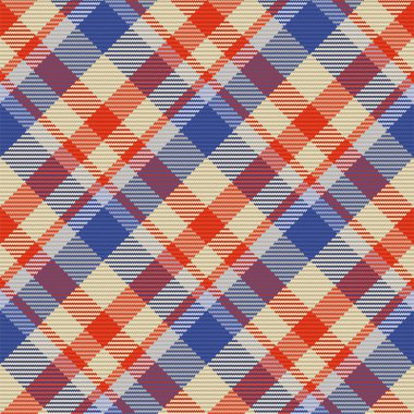 İskoç ekosesinin kusursuz deseni. Kumaş dokusunu kontrol ederek tekrarlanabilir arkaplan. Çizgili tekstil izinin düz vektör arkaplanı.