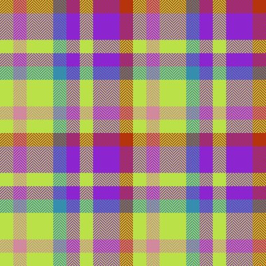 Arka plan kumaş deseni. Ekose kumaş. Kırmızı ve mavi renklerde kusursuz tartan denetim vektörü.