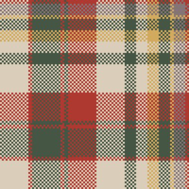 Ekose kumaş. Tartan pürüzsüz desen. Işık ve pastel renklerde kumaş için vektör arkaplan kontrolü.