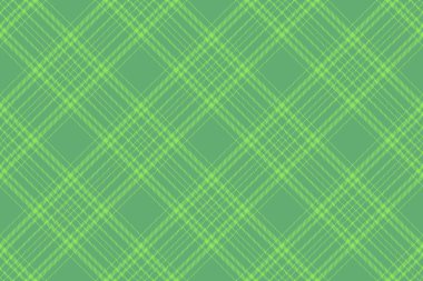 Ekose kumaş. Kumaş arkaplan dokusu. Desen denetimi yeşil renkte pürüzsüz vektör.