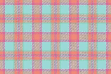 Ekose arka plan, pürüzsüz pembe deseni kontrol et. Tekstil baskısı için vektör kumaş dokusu, ambalaj kağıdı, hediye kartı, duvar kağıdı düz tasarım.