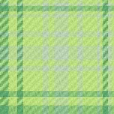 Seamless fabric vector. Check pattern background. Texture tartan textile plaid in green and pastel colors.