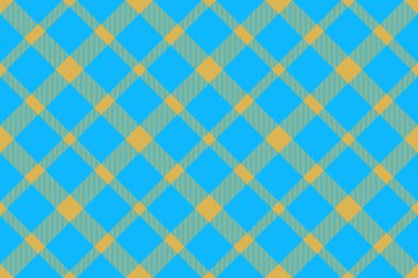 Vector textile texture. Tartan plaid background. Fabric check seamless pattern in bright and yellow colors.
