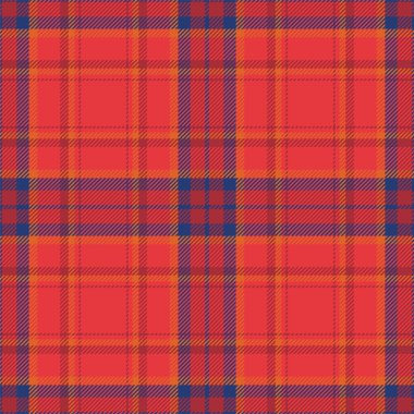 Kırmızılı ekose desenli. Kumaş dokusunu kontrol et. Vektör tekstil baskı tasarımı.