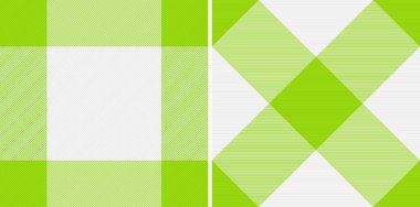 Fabric vector tartan. Texture check textile. Background seamless plaid pattern in set.